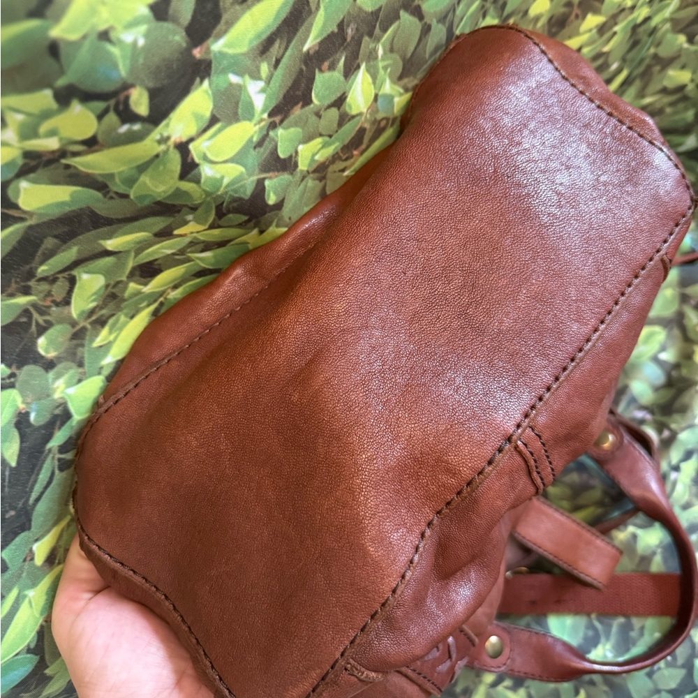 Vintage Lucky Brand Leather Hobo Satchel Bag - Picture 14 of 14